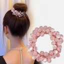 The pink beaded bracelet that doubles as a hair tie Small Youth