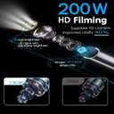 Endoscope Camera with Light for iPhone & Android 360 Rotation Borescope Camera with Light, Two-Way 1080P HD Snake Camera with 5.01FT IP67 Waterproof for Mechanics & Plumbers,6.2mm Lens