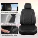 Umbrauto Custom Seat Covers for Silverado, Waterproof Nappa Leather Full Set Seatcovers for Chevy Silverado/GMC Sierra 2007-2013 & 2019-2026 1500, 2020-2026 2500HD 3500HD Crew/Double/Extended Cab
