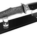 Acrylic Pocket Knife Display Stand for Securing Single Knife Rack, Clear Collector Knife Display Box for Home Decor Kitchen
