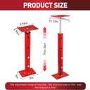4 Pack House Jacks for Leveling 19''-36''Adjustable Support Jack,17636LBS Max Capacity Each Screw Pole Jack,for Temporary Support for Leveling-Red