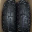 10" Heavy-Duty Replacement Tires, 4.10/3.50-4" for Gorilla Carts,Hand Trucks,Generators,Lawn Mowers & Garden Wagons - Double Sealed Bearings, 5/8" Axle Bore Hole - Pneumatic Air Tires (2 Pack)