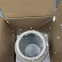 Briful Rustic Vintage Ceramic Vase, 9.06'' Farmhouse Table Decor with Wide Mouth, Large Decorative Vases for Home Decor, Living Room, Entryway & Shelf Styling, Beige