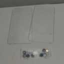 License Plate Protector 2 Pack, Clear License Plate Cover 12.08 * 6.02 Universal, Plate Cover for Car Plastics, Car Frame Cover Shield with Screws Transparent Spacers Screw Caps by XIOGZAXI