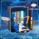HOGOKIDS Magic Space Book Nook Building Set with LED Light, 945PCS Book Nook Building Block Sets for Bookshelf Home Decor, DIY Miniature Book Model Kit, Christmas Birthday Gifts for Adults Boys Girls