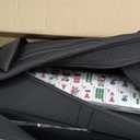 yookee home Mahjong Tiles Set American Mahjong Set 166 Premium White Tiles with Neoprene Bag and Accessories Complete Mahjong Game Set, Western Mah Jong, Mahjong, Ma Jong Set, Black