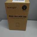 Glass Jars with Lids 78 oz, Airtight Silicone Seal & Non-Slip Design, Large Glass Storage Containers with Lids, Wide-Mouth Storage Containers for Kitchen, Laundry, Pantry & Office