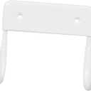 Ironing Board Hanger Wall Mount Heavy-Duty Organizer for Laundry Rooms Space-Saving Iron Holder Easy Installation Wall Rack for Ironing Boards and Accessories (White)
