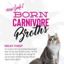 Tiki Cat Born Carnivore Broths, Salmon Recipe, Hydration and Flavor Supplement Cat Food Topper, 1.3 oz. Pouch (Pack of 12)