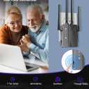 2026 WiFi Extender Signal Booster, Longest Range up to 15000 sq.ft for Home, Wireless Internet Extender with Ethernet Port, 6X Faster Speed WiFi Repeater, 1-Tap Setup, Compatible with 99% Routers