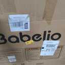 Babelio Removable & No Bottom Bar Baby Gate, 35.5-55" Hardware Mounted (Drill Needed)| Wide Walk-Thru| Auto-Close Safety Dog/Pet Gate for Stairs & Doorways (Black, 35.5-55" W, 30" H)