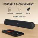 Home Bluetooth Speaker Portable Wireless Sound Bar, Home Theater Speaker System Compatible for PC, Laptop, Smartphones (Black)