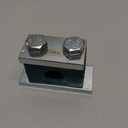 3 x 18MM Tubeclo Heavy Series Clamp, Polypropylene with Galv Plated Steel Hardware, Weld Mounting