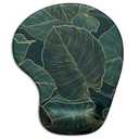 Ergonomic Mouse Pad with Gel Wrist Support Wrist Rest Smooth Surface Non-Slip PU Base Comfortable Office Supplies Pain Relief, Palm Texture