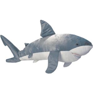 Wild Republic Cuddlekins Jumbo Great White Shark Stuffed Animal - 30"