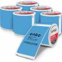 enKo [6 Rolls, 1800 Direct Thermal Labels] Blue/Cyan Colored Compatible for Dymo 30256 Label (2-5/16 x 4") Use with Dymo, Rollo Thermal Printer as Shipping & Mailing Labels
