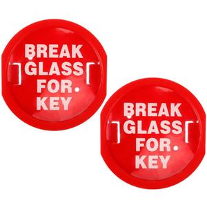 Housoutil 2PCS Emergency Key Box Breakable Glass Fire Safety Wall-Mounted, Wall-Mounted Break Glass Lock Box for Home/Office