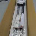 Flush Mount Ceiling Light Fixture 43.3" Modern Black Sputnik Dimmable LED Lamp with Remote Control Ideal for Bedroom Living Room Kitchen Island(2 Lights)