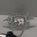 Christmas Tree Topper Lighted with 6 Projection Modes, Christmas Star Tree Topper Built-in LED Rotating Projector Lights 3D Christmas Tree Decorations for Xmas Party Holiday Decor(Silver Snowflake)