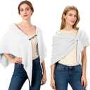 Pashmina Shawl Wraps for Women Poncho Shawl Knit Cape Cashmere Wrap for Evening Dresses and Daily Wear.