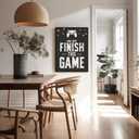 Poster Master 4-Piece Video Game Print - Gaming Poster - Retro Typography Art - Black & White Wall Design - Funny Quote Art - Great Game Room or Boy's Bedroom Decor - 8x10 UNFRAMED Wall Art