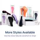 Crave Naturals Glide Thru Detangler Brush Pack of 2 - Curly Hair Brush for Women and Kids - Wet and Dry Comb for Adults - Soft Flexible Bristles for Gentle Use - Turquoise and Pink