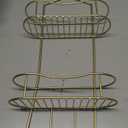 Moorefield Gold Shower Caddy Hanging Organizer | Rustproof Bathroom Shelf with Hooks & Basket Storage | Over Showerhead Caddy for Shampoo, Soap, Towels | Sleek Bathroom Organizer | Gold