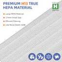 116130 HEPA Replacement Filter H for Winix 5500-2 Am80 Plasmawave Air Purifier,H13 True HEPA High-Efficiency Activated Carbon Filter,2 Combo Set