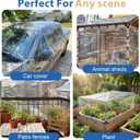 LC&QS 10x12ft Clear Tarp with Grommets, Upgraded Edge Heat Fused Tear Resistant Clear Heavy Duty Tarps, Clear Vinyl Tarps for Patio Fencing, Rain, Wind, Cold, Chicken Coops,and More Windproof Rope