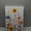 3pcs Colorfully Sunflowers Canvas Wall Art Watercolor Wildflowers Poster Prints Botanical Flowers Wall Decor Pictures for Living Room Bedroom Girl Room Paintings Artwork Decoration Unframed (24L x 16W - Posters)