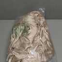 SiinvdaBZX 4Pcs Satin Sheet Set Queen Size Ultra Silky Soft Beige Satin Queen Bed Sheets with Deep Pocket, 1 Fitted Sheet, 1 Flat Sheet, 2 Envelope Closure Pillowcases