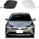 Car Front Bumper Tow Hook Cover Compatible with Toyota Prius 2019 2020 2021 2022 Trailer Cover Cap 52128-47910 Small Lid Towing Eye Cap Silver