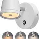 Aisilan Modern Wall Sconce LED Dimmable Wall Light with Switch On/Off,7W Hard-Wired Wall Mounted Lamps for Bedside Hallway Living Room Bedroom CRI 97 White