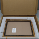 Poster Palooza 17x13 Ornate Antique Gold Complete Wood Picture Frame with UV Acrylic Plexiglass, Foam Board Backing & Hardware Included