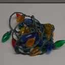 SUNSGNE C9 LED Christmas Lights Outdoor 25FT Multicolor String Lights with 27 0.6W LED Plastic Bulbs(2 Spare) for Patio Garden Roofline Backyard Dcor, Green Wire