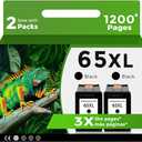 Relcolor Remanufactured 65XL Ink Cartridge Replacement Black 1 Pack