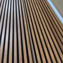 Art3d 2-Pack 108" x 12" Acoustic Wood Panels for Wall, Soundproof Wood Slat Panel for Wall and Ceiling, 3D Fluted Sound Absorbing Paneling for Interior Wall Decor, Living Room, Bedroom - Teak