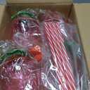 Ciieeo Strawberry Plastic Cups with Straws 8 Pcs Kids Drinking Cups for Summer Parties and Birthday Events 4.72X3.93X7.48In Fashionable Fruit Straw Cups
