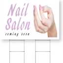 Nail Salon Coming Soon Yard Sign 24 Inch x 36 Inch Double Sided Weatherproof Heavy-Duty Plastic with Stake | Business Promotions, Clear Messaging, Durable Design | Made in USA