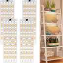 Plant Grow Light, 540 LEDs Full Spectrum Grow Lights for Indoor Plants 40W, Panel Grow Lamp with 3/9/12H Timer, 10 Dimmable Levels for Plants Growing 4 Pack, for Under Cabinet Plant