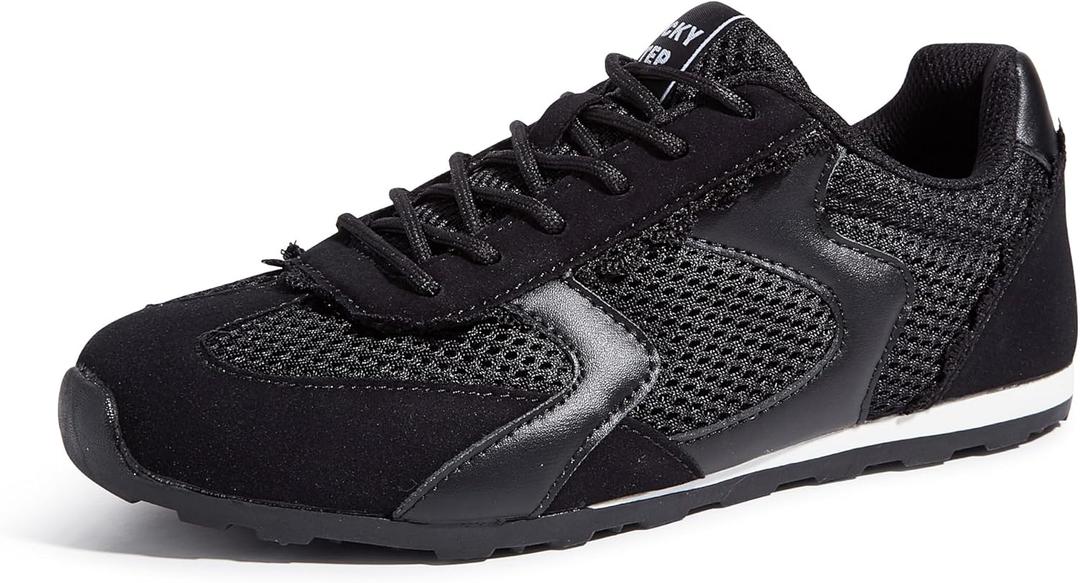 LUCKY STEP Women's Mesh Fashion Sneakers Non Slip Breathable Casual Running Shoes Stylish Retro Lace Walking Sneaker