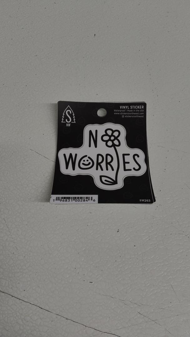 Vinil Sticker No Worries FM263 4 Pack