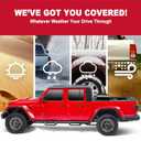 CAPSER Jeep Gladiator 5FT Soft Tri-fold Tonneau Cover Compatible with 2020-2025 Jeep Gladiator Fleetside 5FT 60.3Inch Truck Bed