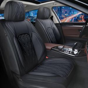 Car Seat Covers Fit for Mazda CX-5 2013-2023 2024 2025 Full Set,Faux Leather Seat Cover Waterproof for CX-5 Vehicle Automotive Cushion Protector Compatible Airbag (5 Seats,Black)