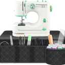 Grekos Sewing Machine Pad for Table, Non-Slip Dust Cover Complete with Pockets Fabric & Parts Organizer, Dust cover for Sewing Accessories, Kits and Supplies