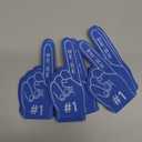 Sinmoe 24 Pcs Mini Foam Finger Baseball Fan Mini Foam Finger, We're #1 Sports Themed Party Supplies for Baseball Hockey Football Basketball Events Team Gifts(Dark Blue)