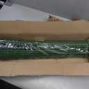 RAOOKIF Garden Stakes 6ft, 6ftx20 Pcs Plastic Coated Steel Plant Support Stakes Kit with 40 Connectors 40 Rotatable Clips, DIY Outdoor Plant Support Stakes for Growing Climbing Plants