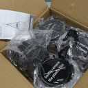 Solar Hanging Lanterns Outdoor Waterproof: 4 Pack Metal Solar-Powered Lights with Hook, Bright Warm Lantern Decor for Outside, Classic Outdoor Lighting for Yard Garden Patio Porch Balcony Decorations, Black