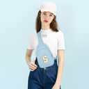 Small Corduroy Sling Bag Initial Crossbody Bag Fanny Pack for Girls Personalized Birthday Gifts for Teen Girls Gifts (Icing Blue)