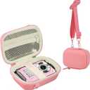 Leayjeen Underwater Camera Case Compatible with YISENCE/Trsunow/HICSHON/Yifecial/QUNVAL 11FT Waterproof Camera,Selfie Underwater Camera, Waterproof Floatable Digital Camera-Pink(Case Only)